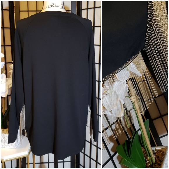 COPY - NEW Simply Emma Long Sleeve Link Designed Top size 2X - Picture 2 of 4